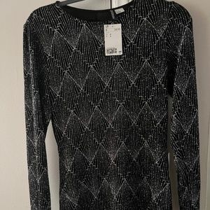 H&M Glam Stretchy Party Dress